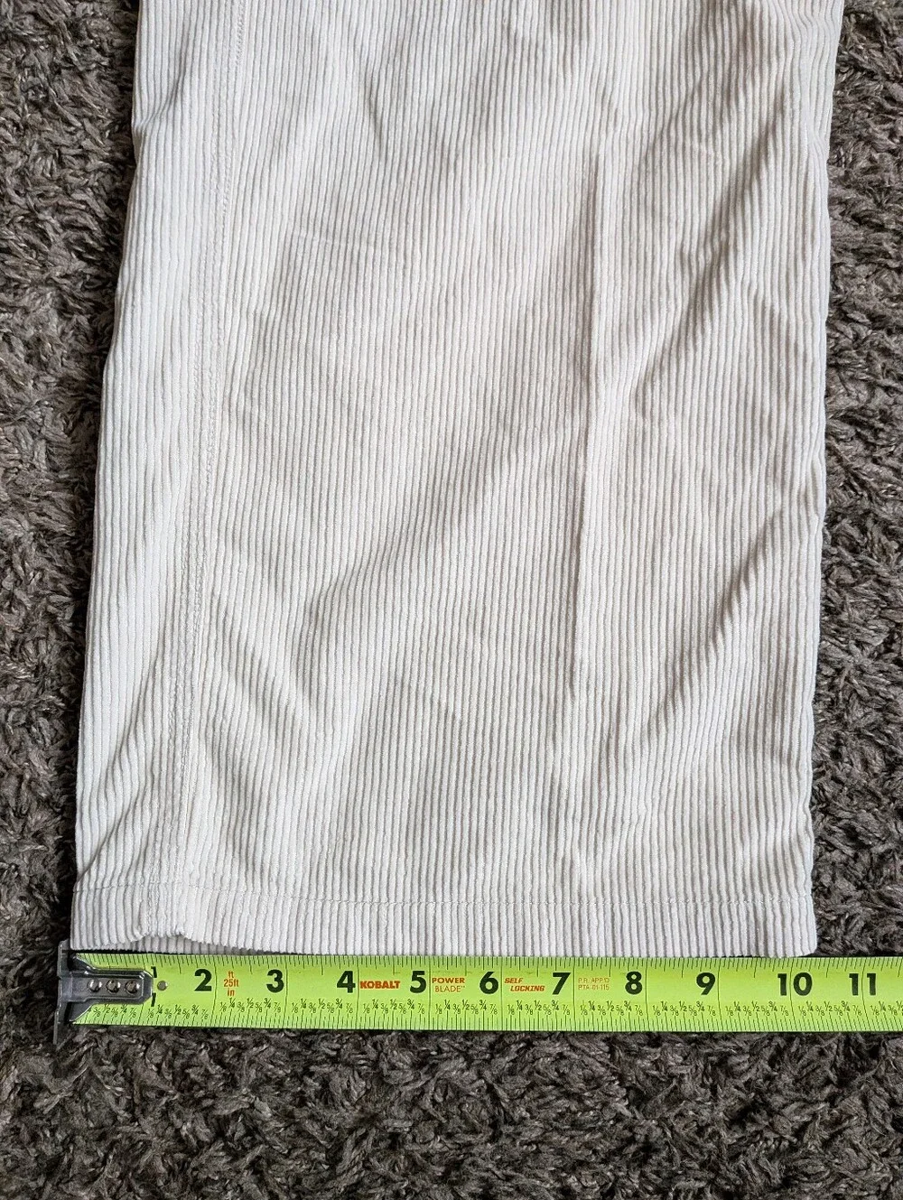 NWT Jordan Ivory Corduroy Cotton Chicago Cargo Pants Men's L